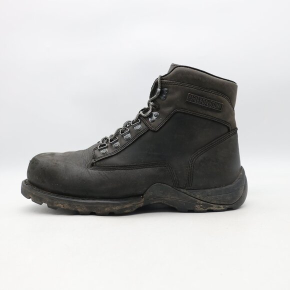 Harley Davidson Virgo Chukka Motorcycle Men\'s 11 Black Leather Boots Steel Toe main image 11